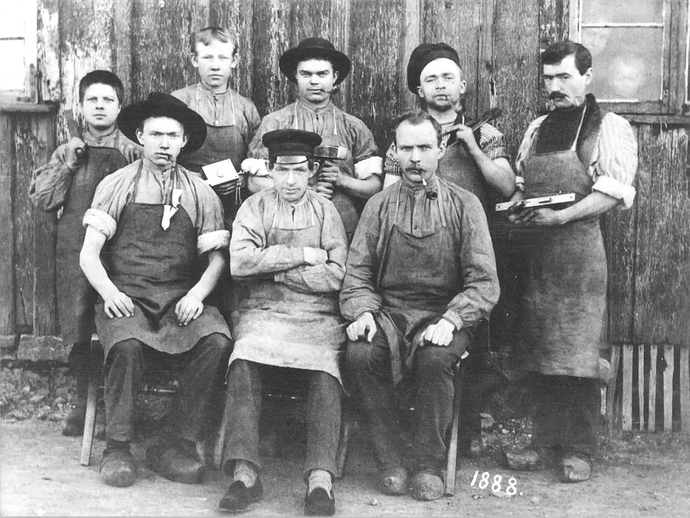 Historisches Foto der WILKA Mitarbeiter von 1888