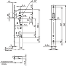 Einsteck-Fallenschloss für Rohrrahmentüren
