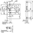 Einsteck-Fallenschloss mit Fluchttürfunktion