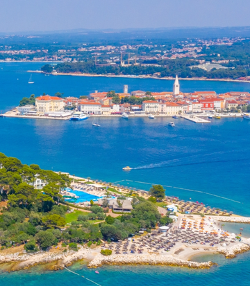 Blick auf Poreč