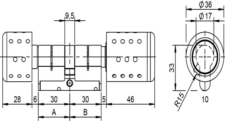 Elektronischer Doppelknaufzylinder
