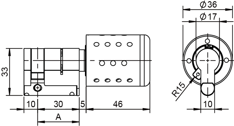 Elektronischer Knauf-Halbzylinder
