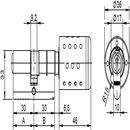 Elektronischer Knaufzylinder, Innenseite mechanische Schließung